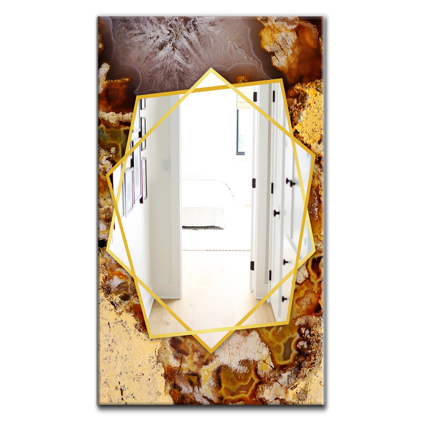 Sand Close Up - Modern Mirror - Frameless Contemporary Wall Mirror