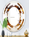 Sand Close Up - Modern Round or Oval Wall Mirror - Space