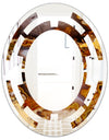 Sand Close Up - Modern Round or Oval Wall Mirror - Space