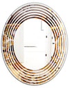 Sand Close Up - Modern Round or Oval Wall Mirror - Wave