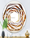 Sand Close Up - Modern Round or Oval Wall Mirror - Whirl
