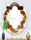 Sand Close Up - Modern Round or Oval Wall Mirror - Quatrefoil