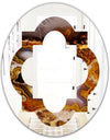 Sand Close Up - Modern Round or Oval Wall Mirror - Quatrefoil