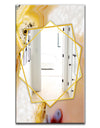 Natural Brown Banded Agate - Modern Mirror - Frameless Contemporary Wall Mirror