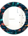 Costal Creatures 2 - Traditional Mirror - Frameless Oval or Round Wall Mirror
