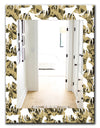 Wild Animals Pattern - Farmhouse Mirror - Frameless Vanity Mirror