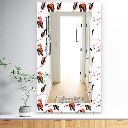 Flamingo Tropical - Traditional Mirror - Frameless Vanity Mirror