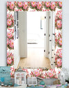 Pink Blossom 1 - Farmhouse Mirror - Frameless Vanity Mirror