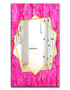 Summer HawaIIn Flowers - Traditional Mirror - Frameless Wall Mirror