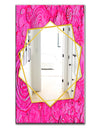 Mix Of Summer HawaIIn Flowers - Traditional Mirror - Frameless Wall Mirror