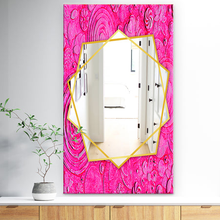 Mix Of Summer HawaIIn Flowers - Traditional Mirror - Frameless Wall Mirror