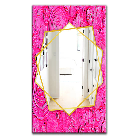 Mix Of Summer HawaIIn Flowers - Traditional Mirror - Frameless Wall Mirror