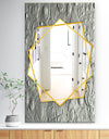 Silver Flower Embossing - Traditional Mirror - Frameless Wall Mirror