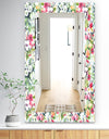 Pink Blossom 2 - Traditional Mirror - Frameless Wall Mirror