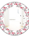 Pink Blossom 3 - Farmhouse Mirror - Oval or Round Wall Mirror