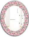 Pink Blossom 5 - Traditional Mirror - Oval or Round Wall Mirror
