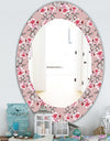 Pink Blossom 5 - Traditional Mirror - Oval or Round Wall Mirror