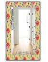 Red Rose In Yellow - Traditional Mirror - Frameless Bathroom Mirror