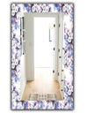 Purple Bloom 1 - Traditional Mirror - Frameless Wall Mirror