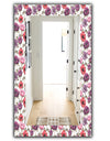 Purple Bloom 2 - Traditional Mirror - Frameless Bathroom Mirror