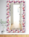 Purple Bloom 2 - Traditional Mirror - Frameless Bathroom Mirror