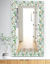 Green Flowers 4 - Traditional Mirror - Wall Mirror