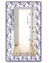 Purple Bloom 3 - Traditional Mirror - Frameless Bathroom Mirror