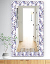 Purple Bloom 3 - Traditional Mirror - Frameless Bathroom Mirror