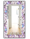 Purple Bloom 4 - Traditional Mirror - Frameless Bathroom Mirror