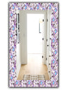 Purple Bloom 5 - Traditional Mirror - Frameless Vanity Mirror