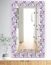 Purple Bloom 5 - Traditional Mirror - Frameless Vanity Mirror