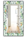 Green Flowers 8 - Traditional Mirror - Wall Mirror