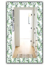 Green Flowers 9 - Traditional Mirror - Wall Mirror