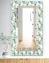 Green Flowers 9 - Traditional Mirror - Wall Mirror