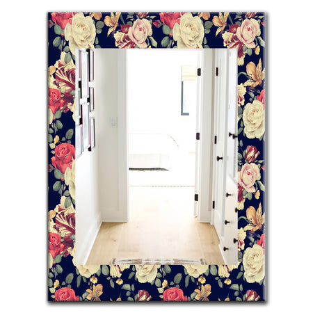 Obsidian Bloom 4 - Farmhouse Mirror - Frameless Vanity Mirror