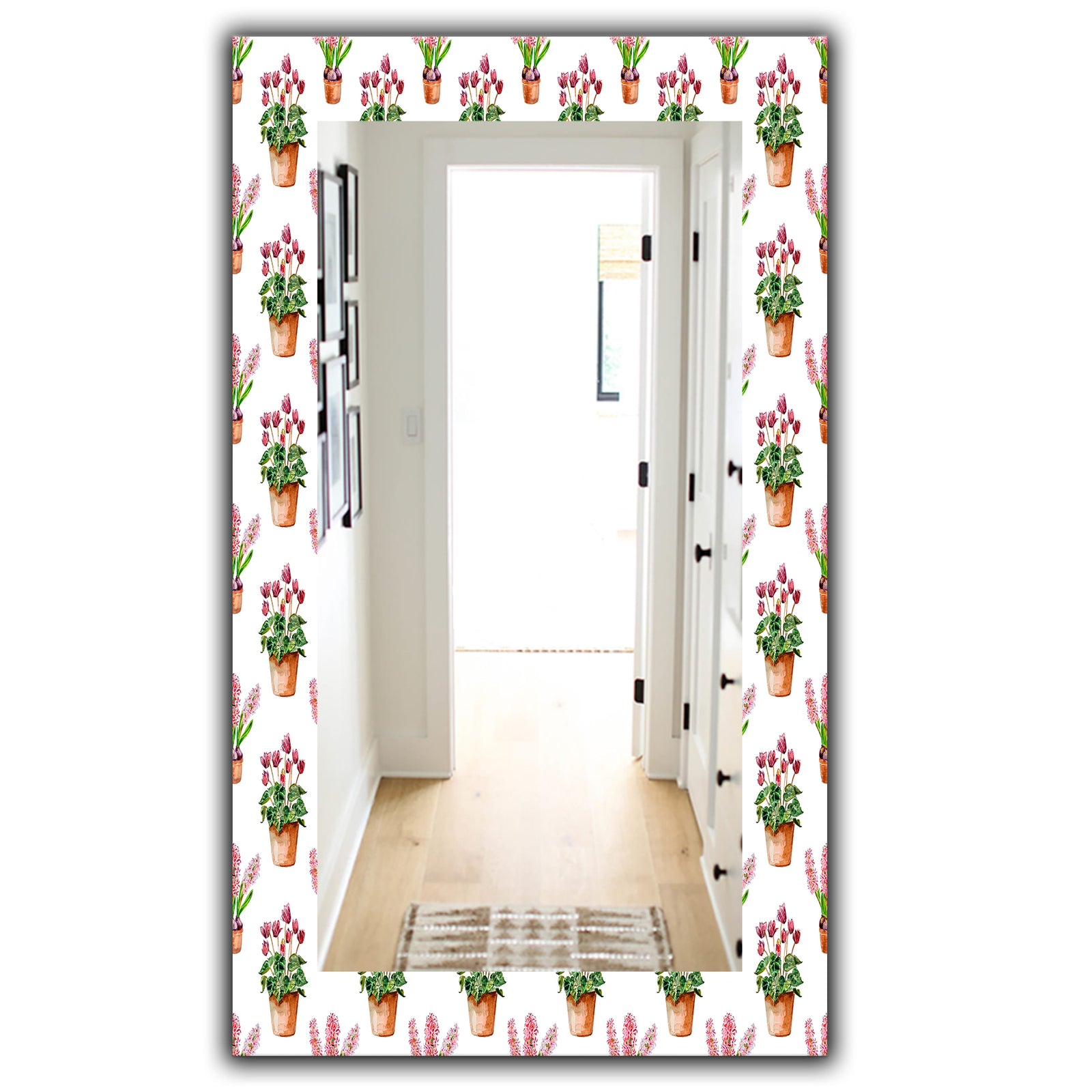 Home Flower - Traditional Mirror - Vanity Mirror