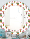 Home Flower - Traditional Mirror - Oval or Round Wall Mirror