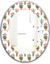 Home Flower - Traditional Mirror - Oval or Round Wall Mirror