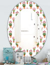 Home Flower - Traditional Mirror - Oval or Round Wall Mirror