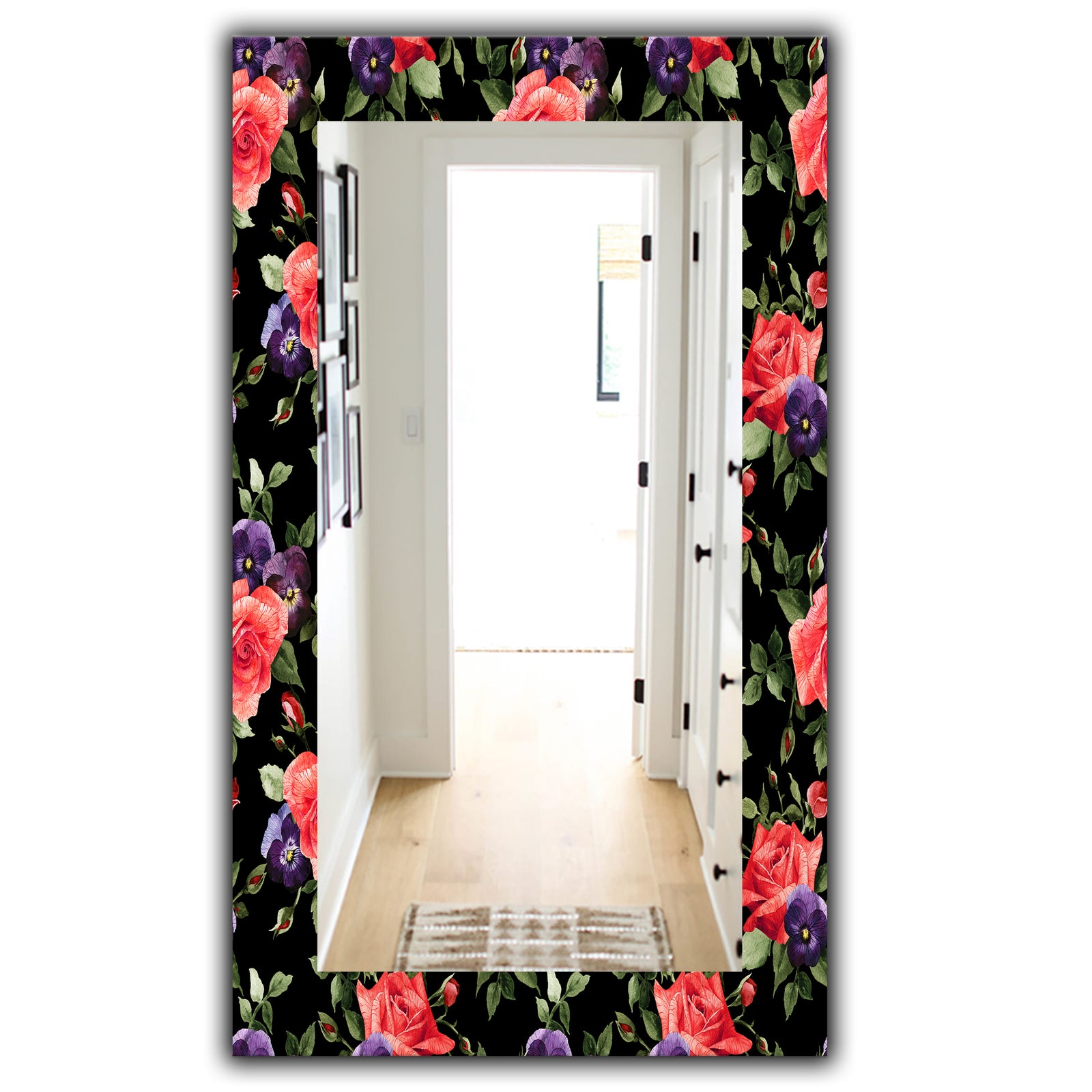 Obsidian Bloom 5 - Traditional Mirror - Vanity Mirror