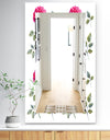 Pink Blossom 8 - Traditional Mirror - Frameless Wall Mirror