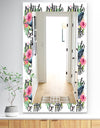 Whale and Roses - Traditional Mirror - Vanity Mirror