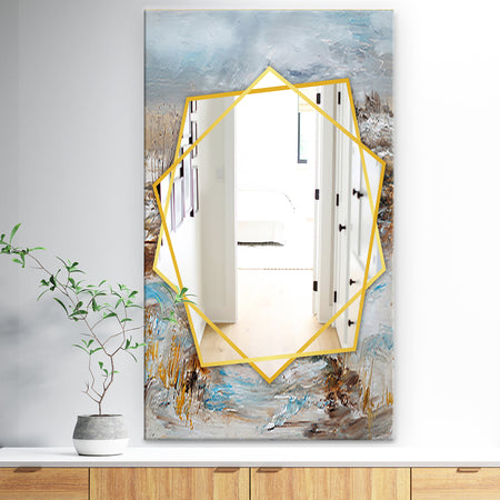 Winter Seasonwith Trees - Traditional Mirror - Frameless Wall Mirror