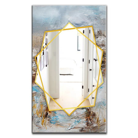 Winter Seasonwith Trees - Traditional Mirror - Frameless Wall Mirror