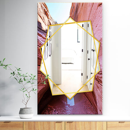 Deserts Colorful Sandstone Formation - Traditional Mirror - Wall Mirror