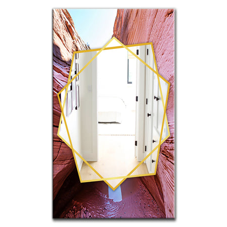 Deserts Colorful Sandstone Formation - Traditional Mirror - Wall Mirror
