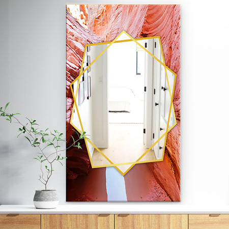 Canyon Colorful Sandstone Formation - Traditional Mirror - Wall Mirror