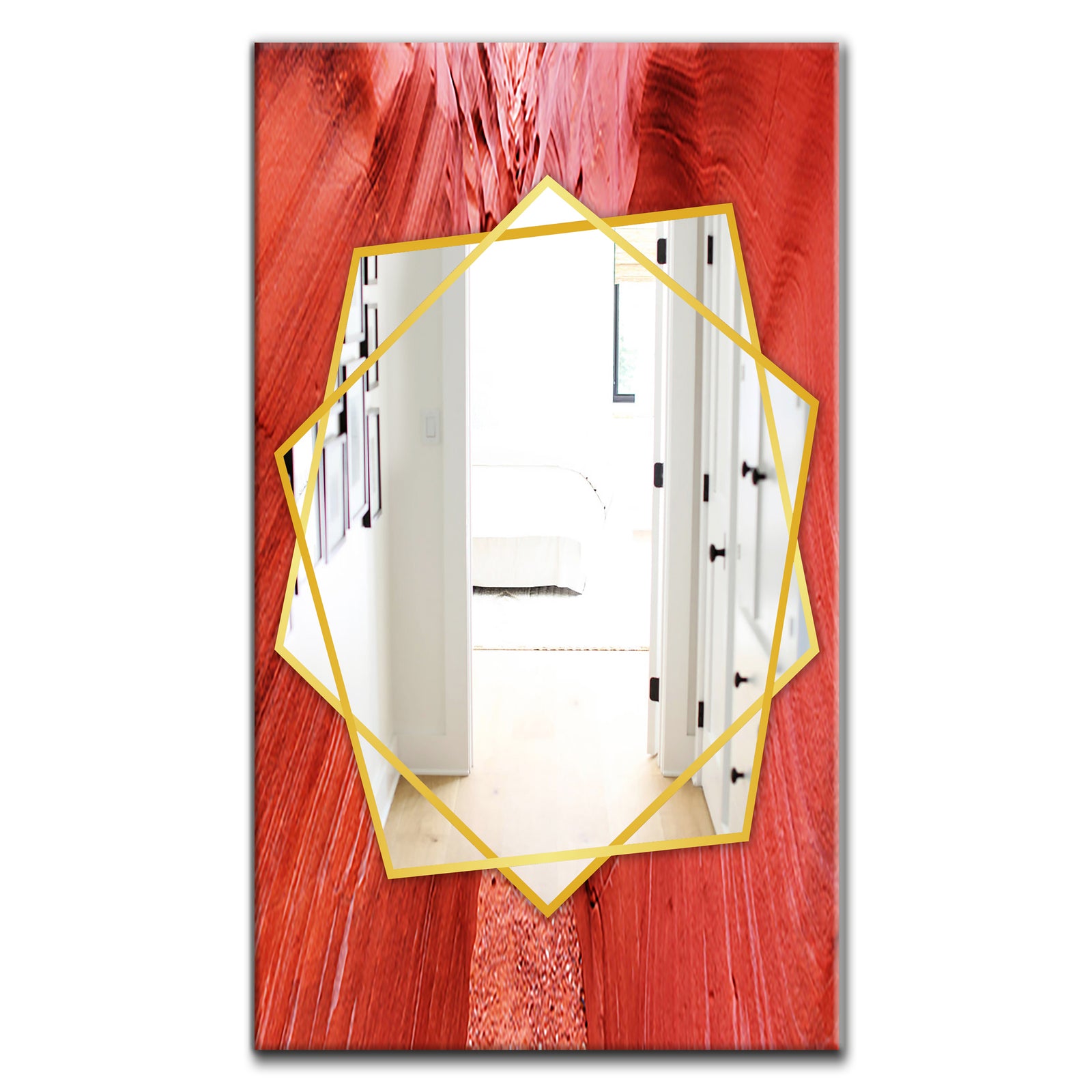 Grand Escalante National Park Canyon Sandstone - Traditional Mirror - Frameless Wall Mirror