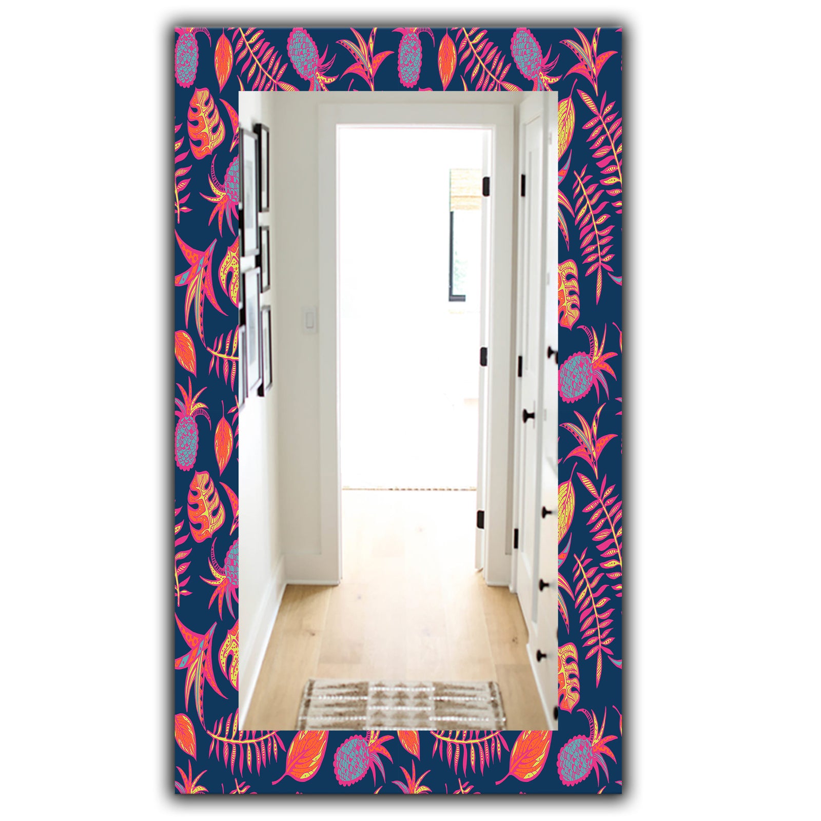 Tropical Mood Pineapple 1 - Bohemian and Eclectic Mirror - Vanity Mirror
