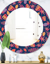 Tropical Mood Pineapple 1 - Bohemian and Eclectic Mirror - Oval or Round Wall Mirror